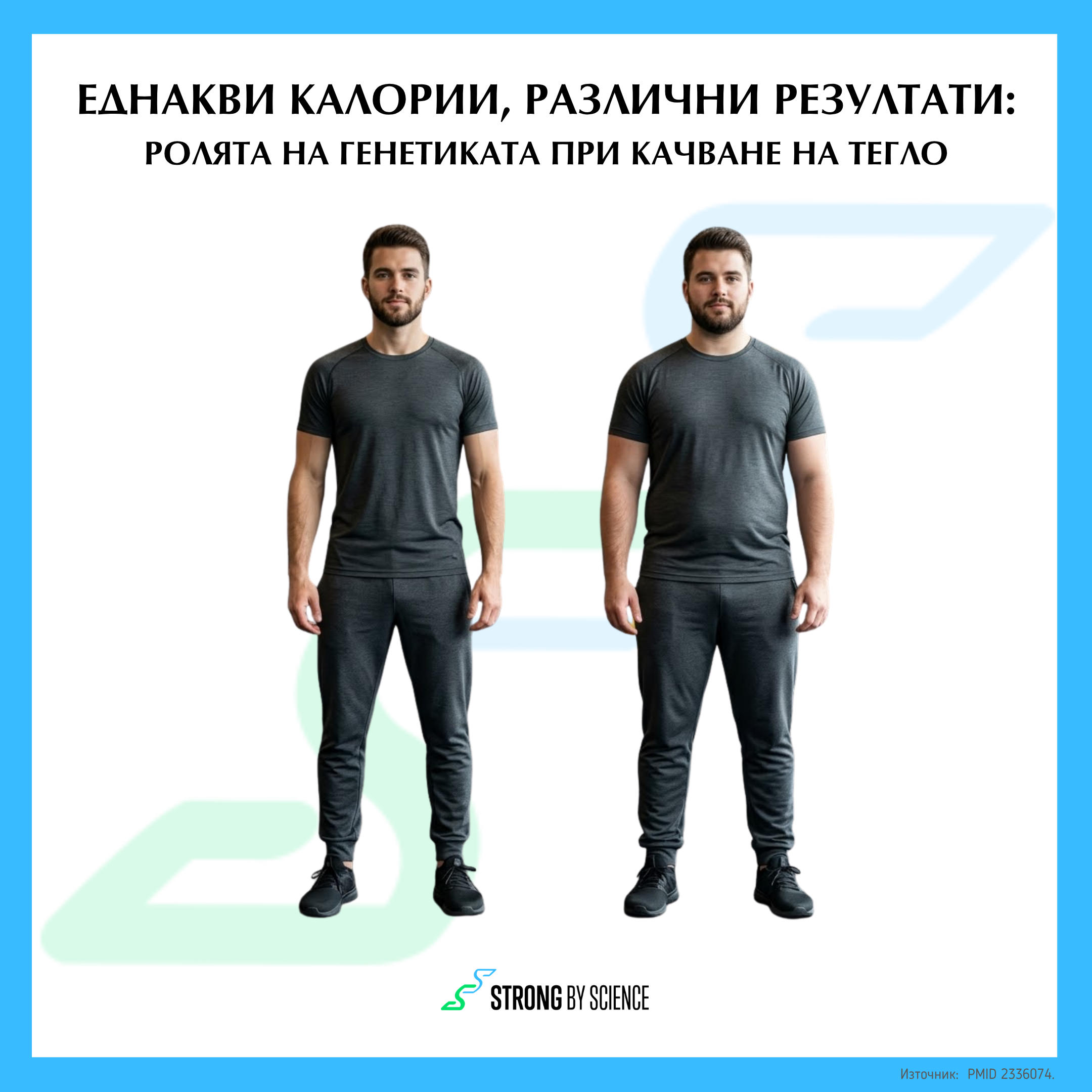 Еднакви калории, различни резултати: ролята на генетиката при качване на тегло Еднакви калории, различни резултати: ролята на генетиката при качване на тегло